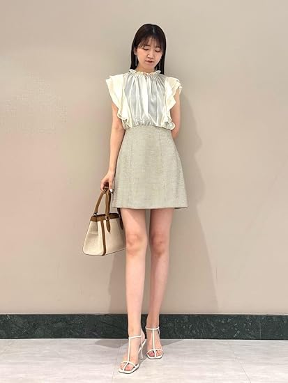 【新品未着用】SNIDEL 今期新作 シアードッキングミニワンピース SNIDEL（スナイデル） シアードッキングミニワンピース swfo252156